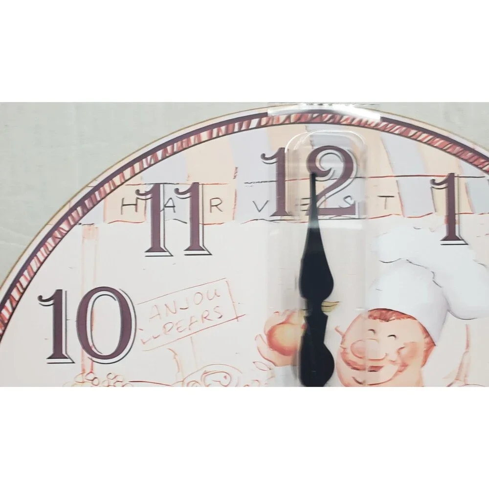 Kitchen Round Wall Wooden Clock (12
